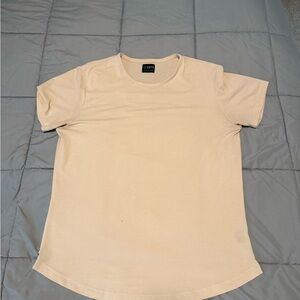 Men's Cuts Beige T-Shirt